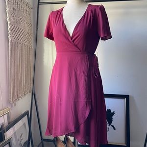 Lulus cross wrap dress